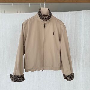 Ralph Lauren Polo brown zipper jacket